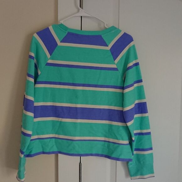 WILDFOX Blue Stripe Sweatshirt size S - Picture 2 of 12